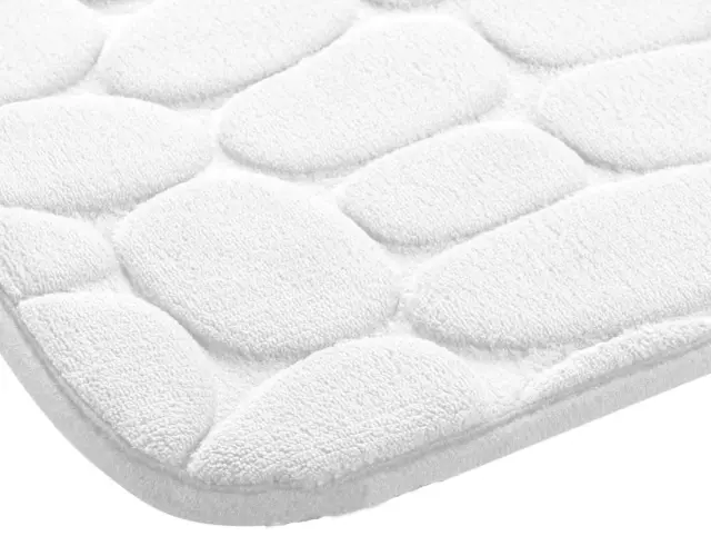 Πατάκι Μπάνιου Ricochet Douceur d'intérieur με memory foam και διαστάσεις 50x80cm - White 1801975 3
