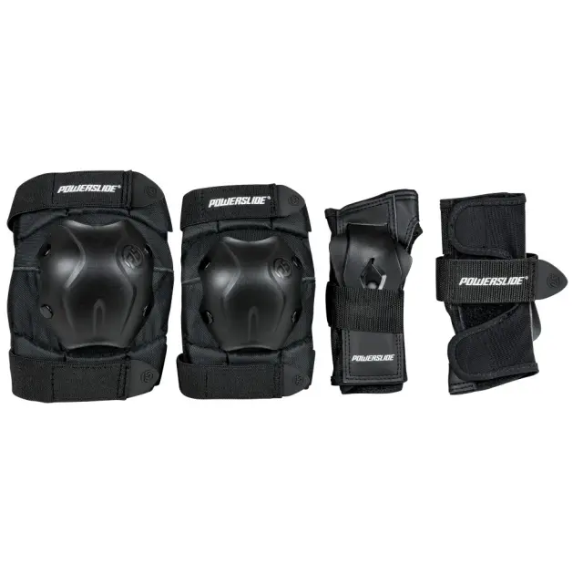 POWERSLIDE Standard Black Set Προστατευτικά - Μαύρα Μαύρο - M 3