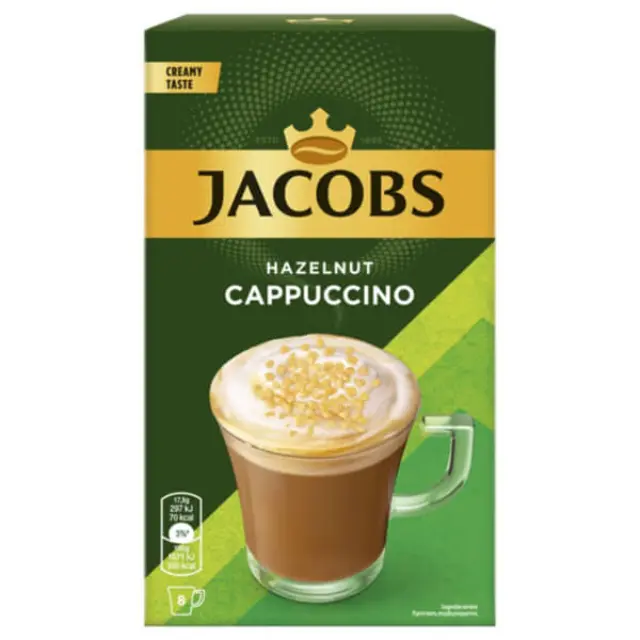 Jacobs Sticks Cappuccino Φουντούκι 8x17.8g