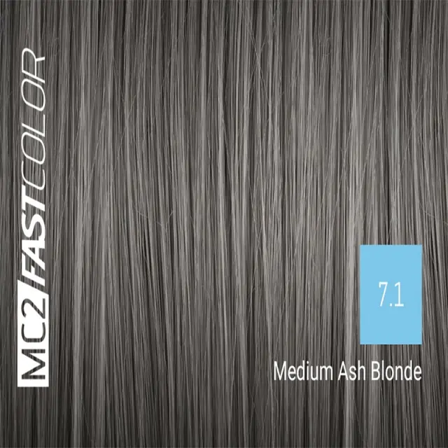 Sensus MC2 Fast Color 7.1 Medium Ash Blonde 100ml - (μόνιμη βαφή χωρίς αμμωνία για γρήγορη εφαρμογή) 2