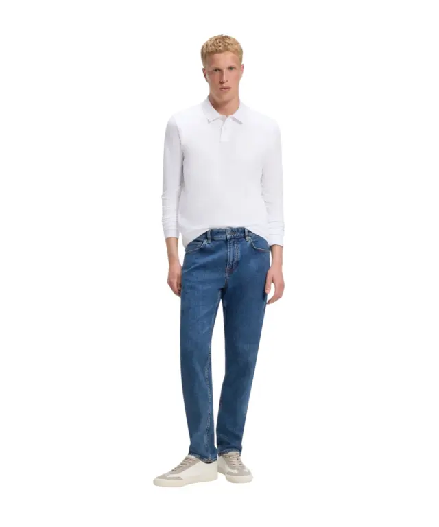 Hugo Boss - Ανδρικό Μακρυμάνικο Μπλουζάκι Polo 50507704-100 Λευκό 2