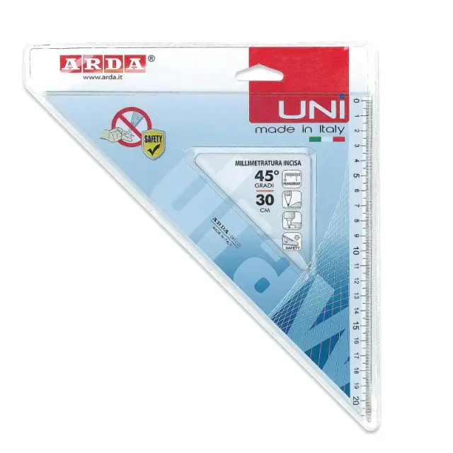 Τρίγωνο ARDA 25cm 45° - 90° - 45°