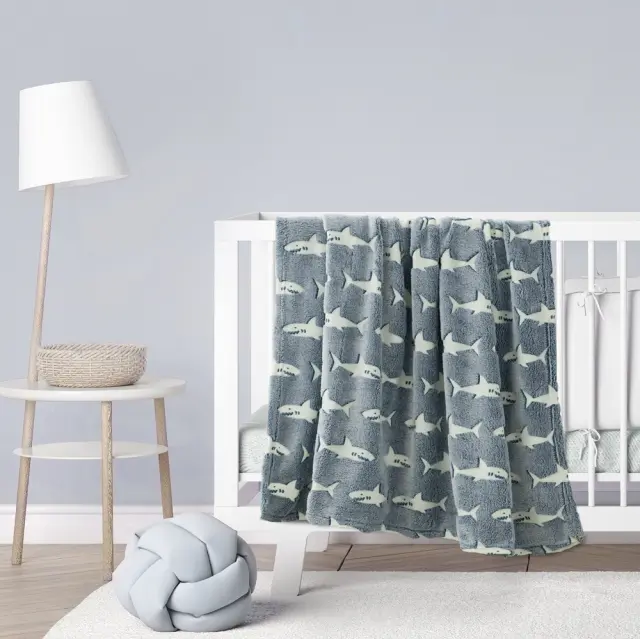 Κουβέρτα Κούνιας 110X140 Fleece Kocoon Sharky