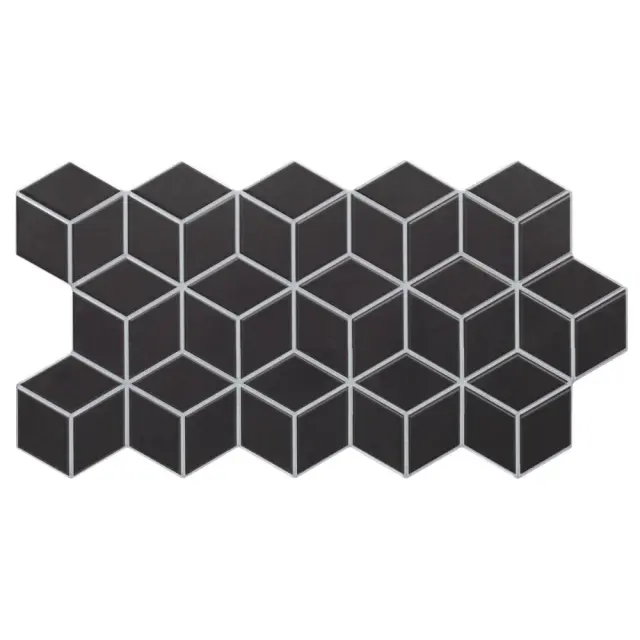 Πλακάκι Rhombus Black 26,5x51