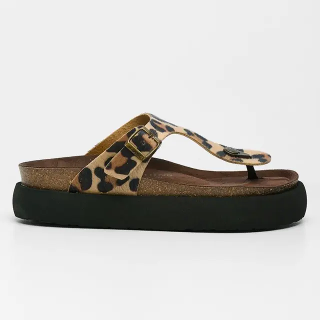 Genuins Πέδιλα Γυναικείο HT Prints GEN/ROSAS PLATFORM G106875 LEOPAR - 40