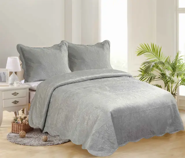 ΚΟΥΒΕΡΛΙ SUPERSOFT ΛΑΧΟΥΡΙ (220cm x 240cm + 2 x 50cm x 70cm ) γκρί - -
