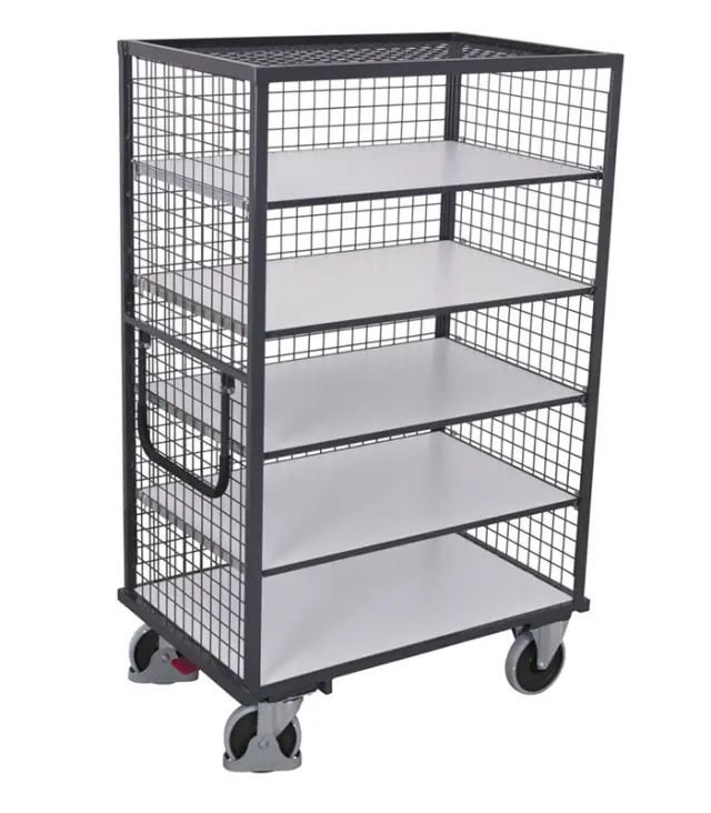 Variofit sw-800.860 Τρόλεϊ Μεταφοράς ESD 5 Επιπέδων για Φορτίο Βάρους ως 500kg