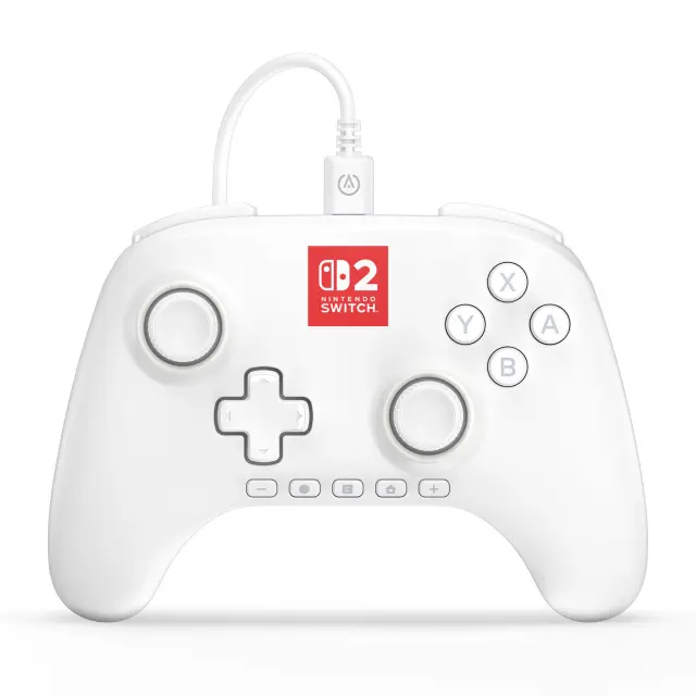 PowerA Advantage Wired Controller for Nintendo Switch 2 with Lumectra - White - Nintendo Switch 2