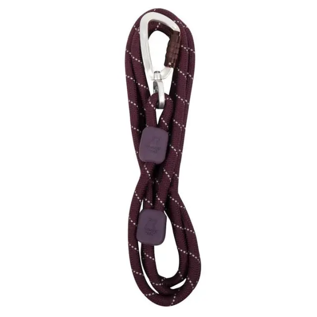 Woolly Wolf Eco Friendly Οδηγός Περιπάτου Juicy Plum Rope Leash (180 cm) Μονόχρωμο