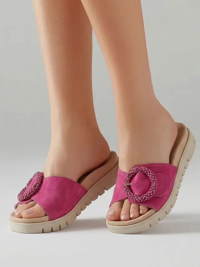 Gabor Παντόφλες Γυναικείο δέρμα Nubuck Ροζ GAB/63745N 10-PINK - 38 2