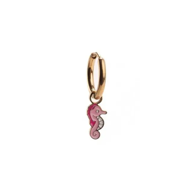 Borghetti Pharma Summer Kids Art 1155 Σκουλαρίκια Gold Seahorse 1 ζευγάρι