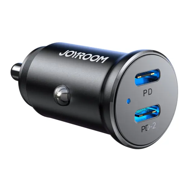 Joyroom® Φορτιστής Αυτοκινήτου Γρήγορης Φόρτισης με 2xUSB-C 30w- Black