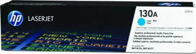 HP 130A Γνήσιο Toner Laser Εκτυπωτή Κυανό 1000 Σελίδων CF351A