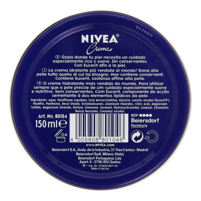 NIVEA Creme Ενυδατική Κρέμα Χεριών 150ml 2