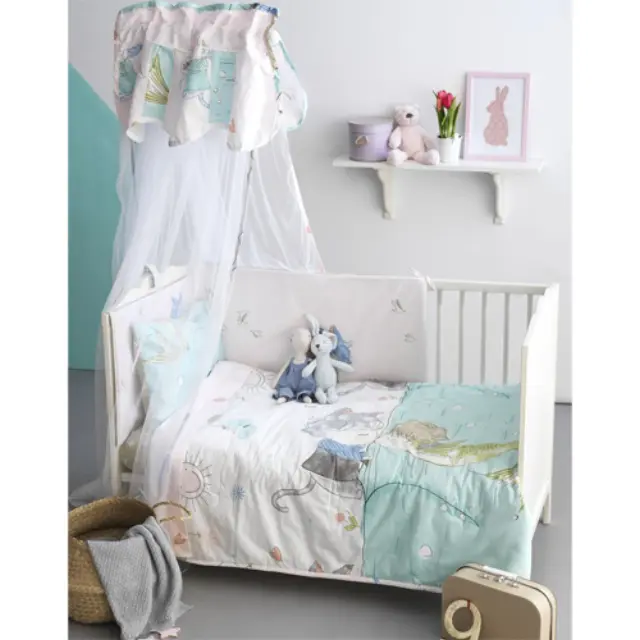 Σετ κούνιας 7 τμχ BS7013 Baby Satin Palamaiki