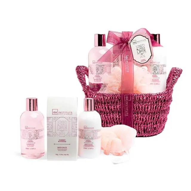 IDC Scented Bath Rose Cherry Blossom Gift Set