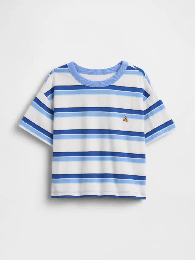 Βρεφικό & Νηπιακό Μπλουζάκι Boxy Blue stripe