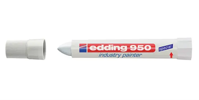 Μαρκαδόρος Ανεξίτηλος Πάστας Edding 950 Λευκός (Edding)
