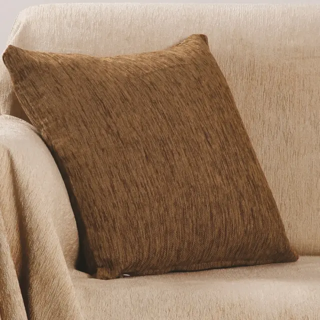 Διακοσμητικό Μαξιλάρι 42x42 Με Γέμιση Anna Riska 1300 Marron 100% Chenille