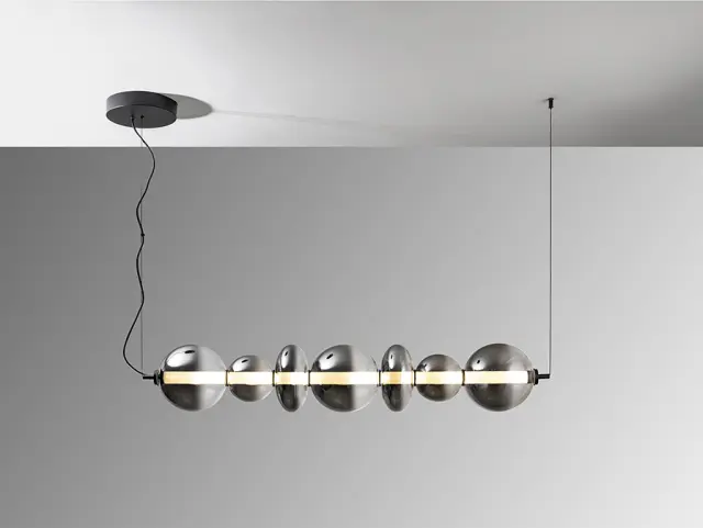 Gladis 314978 LARGE Lamp Μαύρο-Καπνιστό Ρυθμιζόμενο Ύψος LED 24W 4000lm Dimmable Μαύρο