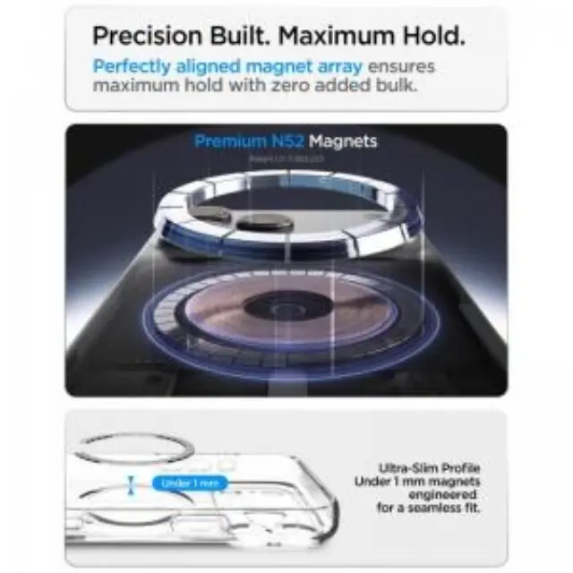 Θήκη TPU & PC Spigen Apple iPhone 18 Pro/ 17 Pro MagSafe Ultra Hybrid Διάφανο-Γκρι N71867 3