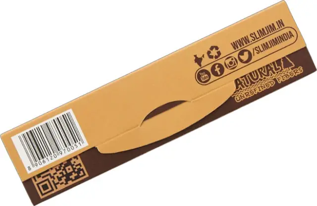 Slim Jim Χαρτάκια King Size Slim Ακατέργαστο 32φ. + Tips 3
