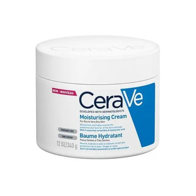 CeraVe Moisturizing Cream Ενυδατική Κρέμα Προσώπου και Σώματος Κατάλληλη για Ξηρό εως Πολύ Ξηρό Δέρμα, 340ml