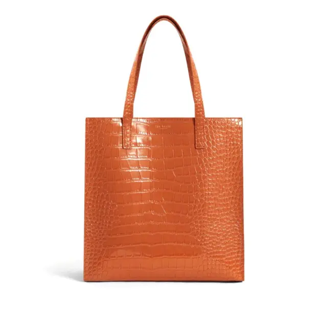 Γυναικεία Τσάντα Ώμου Ted Baker Wenella Large Icon 282817-Tan Ταμπά Κροκό Ταμπά - One Size
