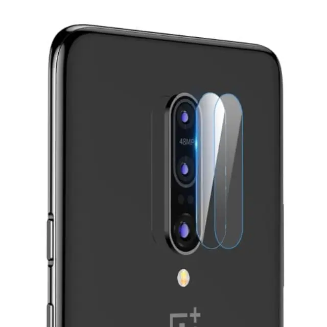 2pcs Tempered Glass- Αντιχαρακτικό Τζάμι Πίσω Κάμερας για Oneplus 7 Pro Full 9H 0.2mm OEM