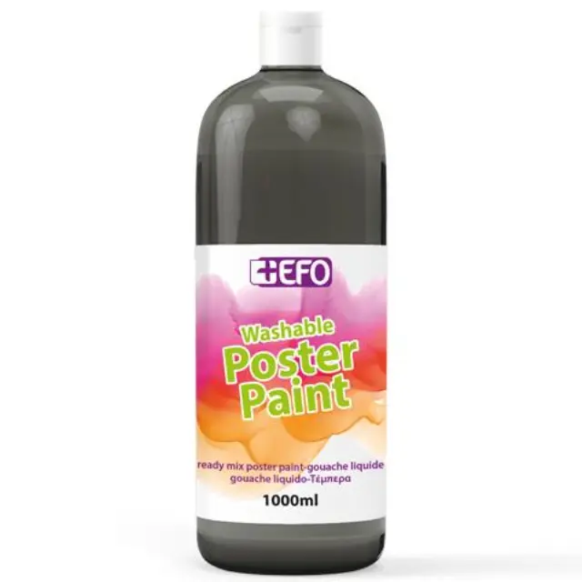 Τέμπερα +Efo 1000ml Μαύρο