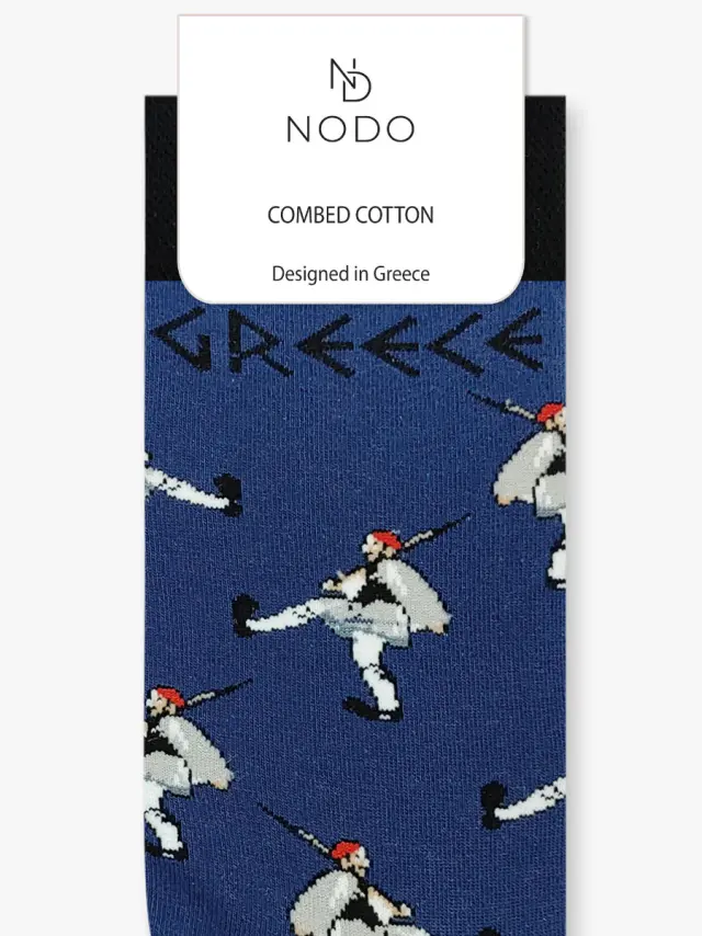 Κάλτσα Βαμβακερή με Σχέδια Tsolias NODO 3