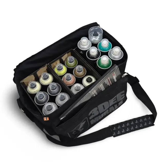 3DeeMurals Graffiti Spray Can Bag – 24 Cans 2