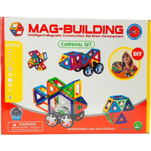 OEM Mag-Building Μαγνητικές Κατασκευές, 48 Τεμάχια 640518-GB-151