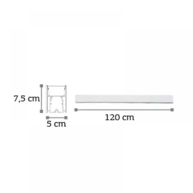 InLight Κρεμαστό φωτιστικό LED 40W 3CCT (By Switch) από αλουμίνιο σε λευκή απόχρωση D:120cm (6072-120-WH) 2