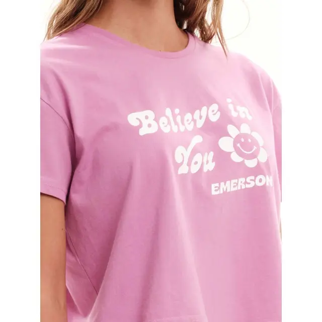 Emerson Women's S/S T-Shirt (231.EW33.68-Violet) - Μώβ - XL 3