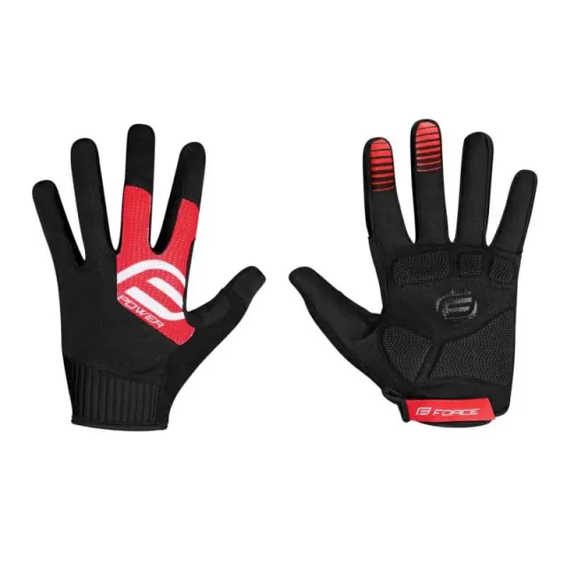 FORCE MTB / DOWNHILL POWER ΓΑΝΤΙΑ ΠΟΔΗΛΑΣΙΑΣ ΜΑΥΡΟ-ΚΟΚΚΙΝΟ 9056931-M