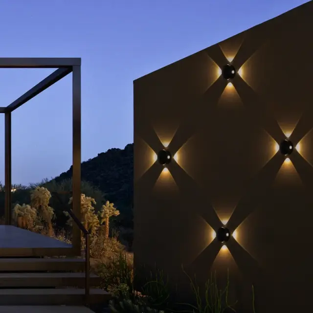 LED Μοντέρνο Φωτιστικό Τοίχου ARKOS 8Watt σε Μαύρο KLV-101-0107