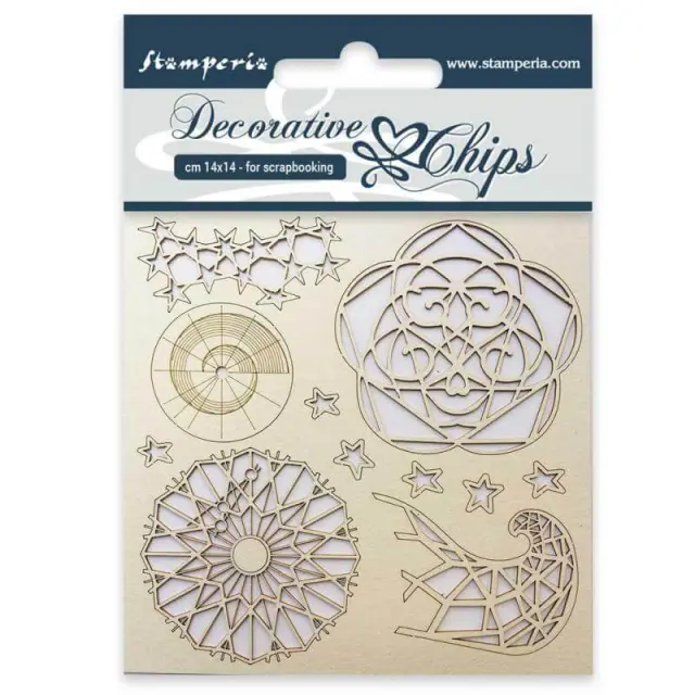 Διακοσμητικά Chipboard Stamperia - Arctic 14x14cm - 1τεμ
