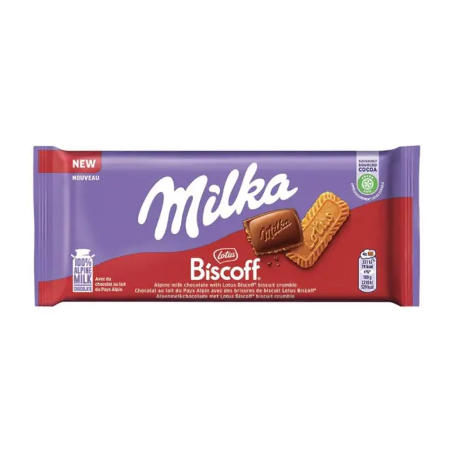 Milka Σοκολάτα Lotus Biscoff 90gr