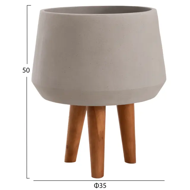 ΓΛΑΣΤΡΑ ΕΣΩΤ.ΧΩΡΟY FB94680.03M FIBER CEMENT ΓΚΡΙ--ΒΑΣΗ TEAK Φ35x50Υεκ 2