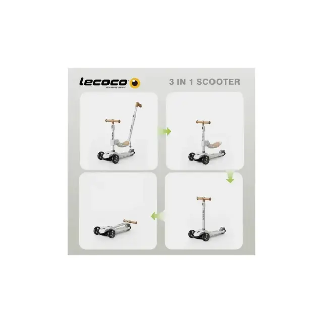 Ποδήλατο Ισορροπίας/Σκούτερ Lecoco C-speed LV3-c Καφέ L-692951 2
