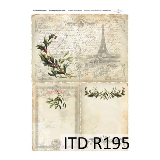 Ριζόχαρτο ITD, 21x29cm, Παρίσι και Γκι, R195