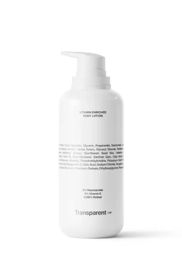 Niche Beauty Lab - Transparent Lab - Vitamin Enriched Body Lotion 400ml