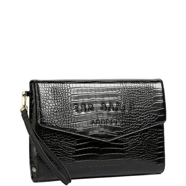 Γυναικείος Φάκελος Ted Baker Crocey 281714 Μαύρο Κροκό Μαύρο - One Size 2