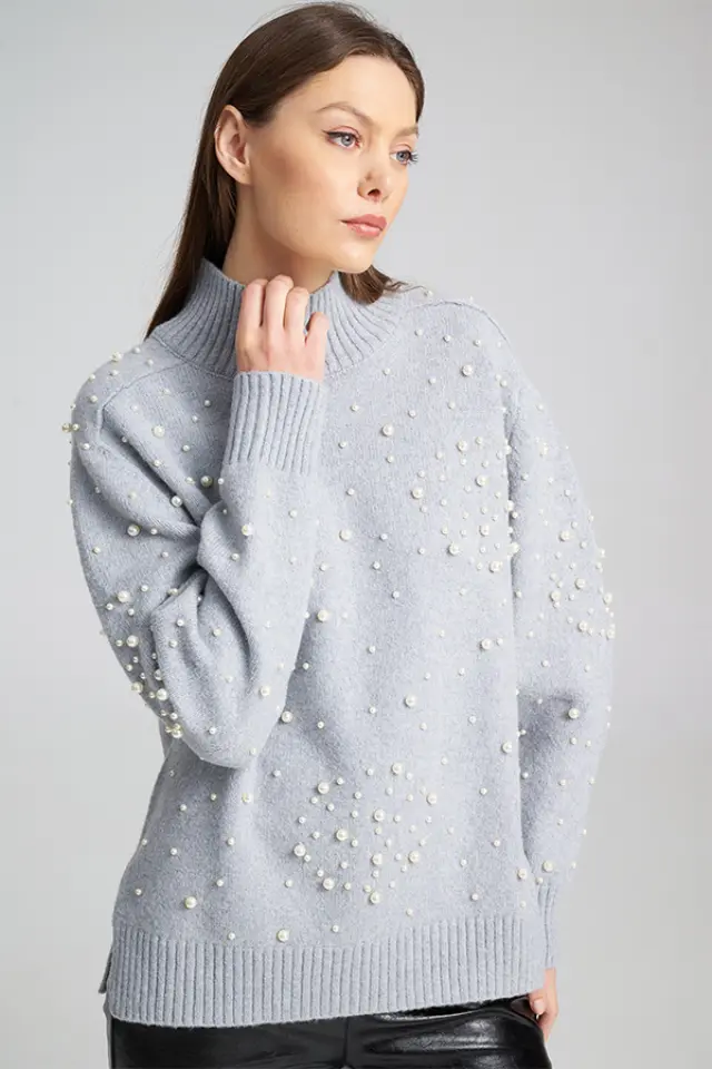 Πλεκτό με Πέρλες & Ζεστή Υφή GABRIELA SWEATER - XS 2