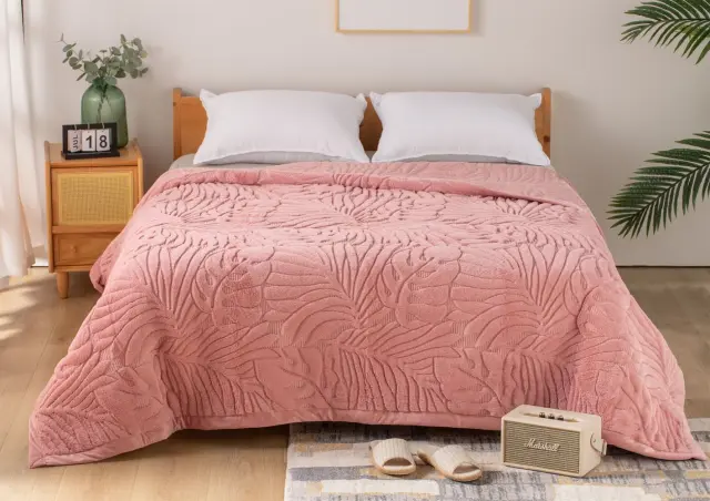 Κουβερτοπάπλωμα 220Χ240 Υπέρδιπλο Anna Riska Lucia Blush Pink