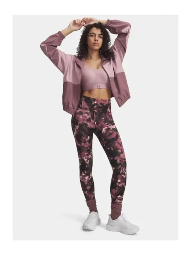 Under Armour Woven Women's Lifestyle Jacket Waterproof for Winter Dusty Rose 1389631-651 - L 2