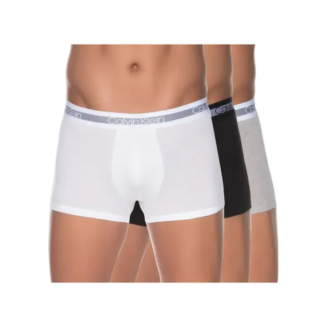 Calvin Klein Ανδρικό Boxer Cooling Trunk - Τριπλό Πακέτο, Χρώμα Μαύρο/Λευκό/Γκρι Heather 2