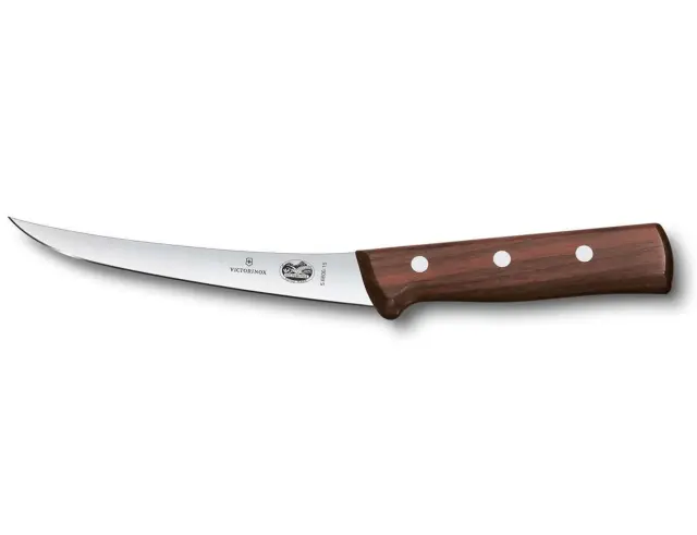 Μαχαίρι ξεκοκαλίσματος Victorinox με καμπύλη στενή λάμα, ξύλινη λαβή και μήκος λεπίδας 15cm5.6606.15 2