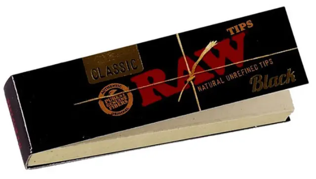RAW Tips Black Τζιβάνα Μαύρη - Aκατέργαστη 50τεμ. 2